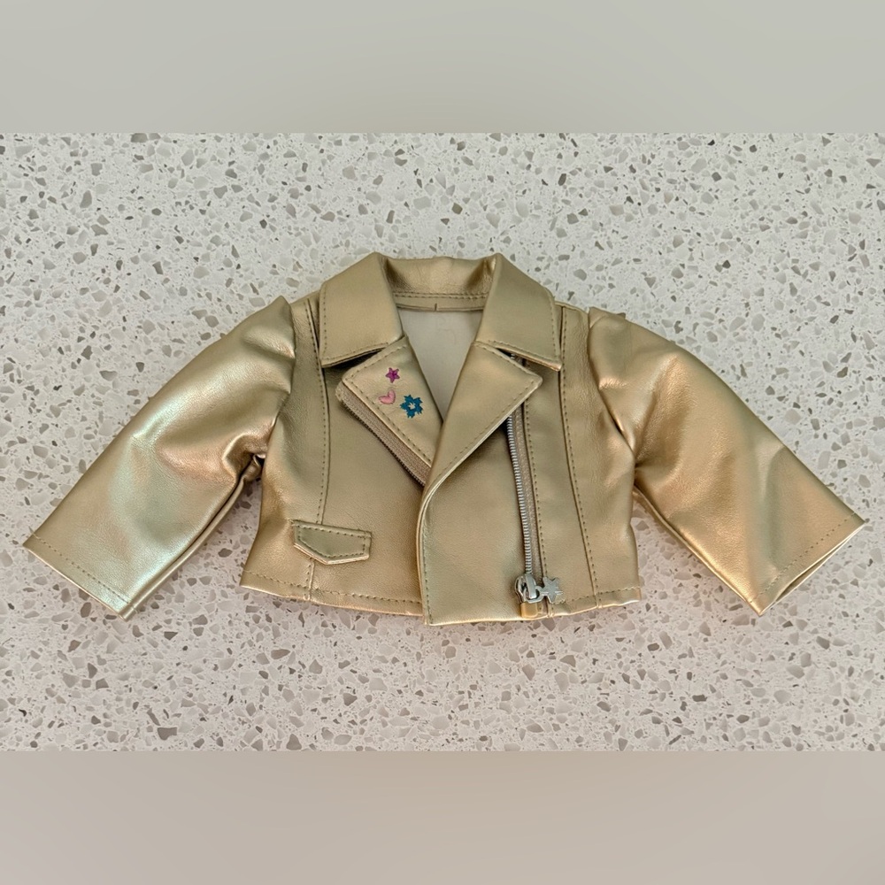 American Girl Truly Me Gold Moto Jacket, Cute At Heart 2020